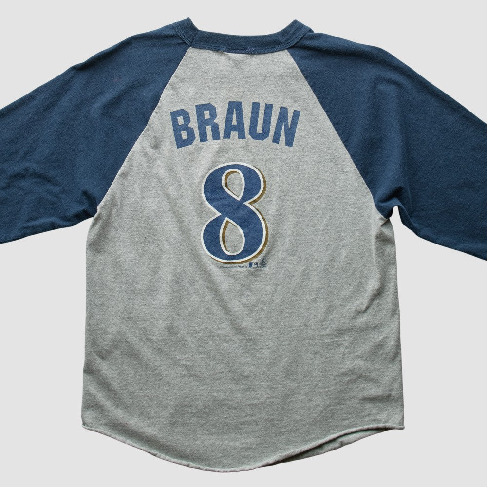 Gray Milwaukee Brewers 2000s T-Shirt