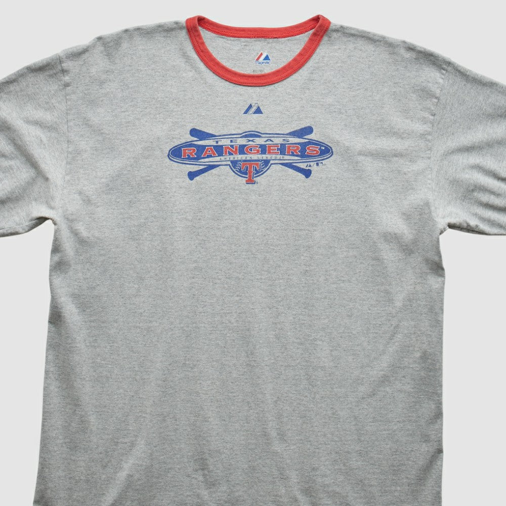 Heather Gray Texas Rangers Majestic 2010 T-Shirt