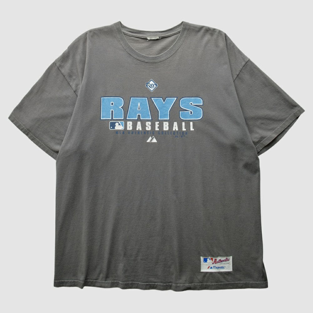 Gray Tampa Bay Rays Majestic 2000s T-Shirt
