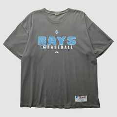 Gray Tampa Bay Rays Majestic 2000s T-Shirt