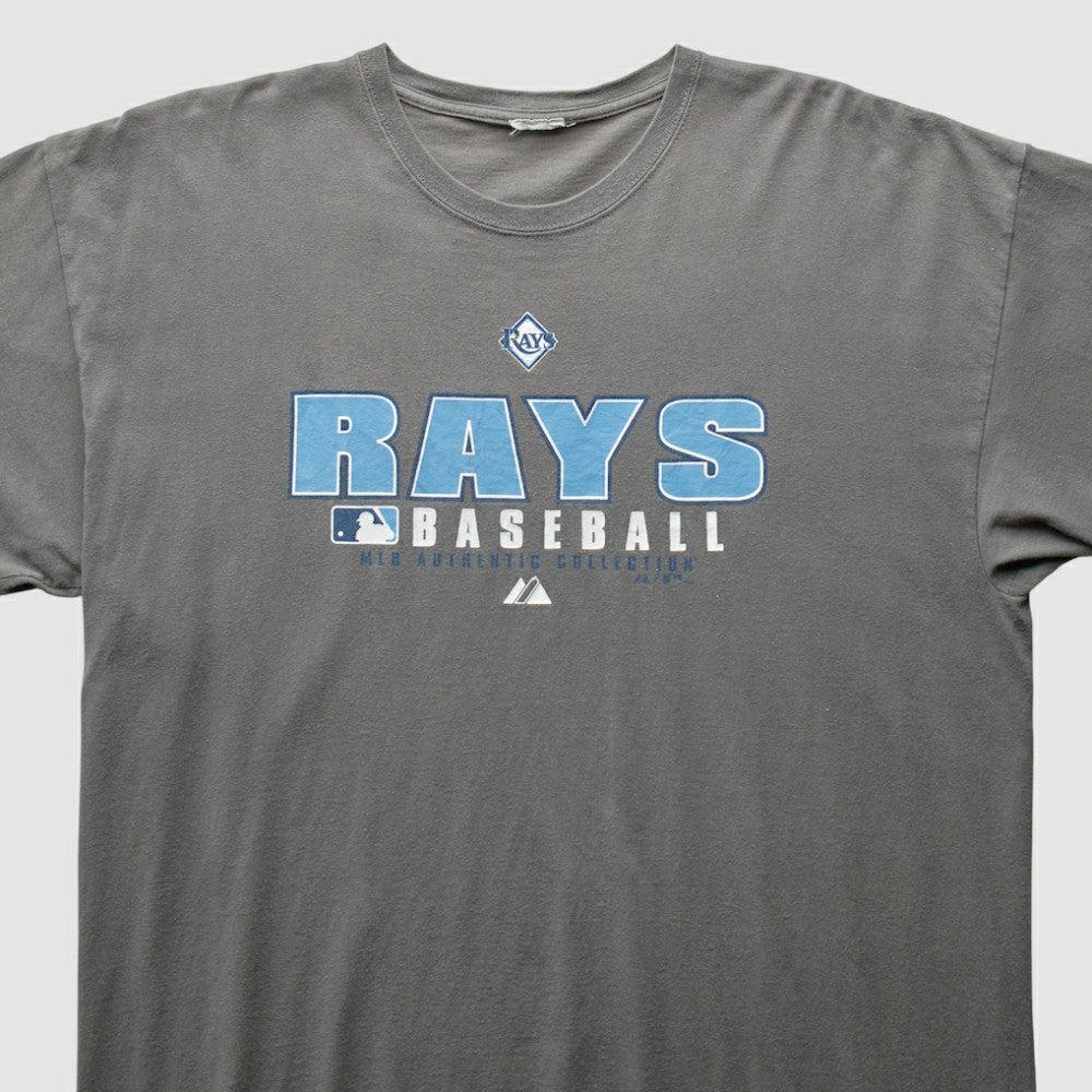 Gray Tampa Bay Rays Majestic 2000s T-Shirt