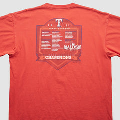 Red Texas Rangers Majestic 2011 T-Shirt