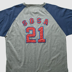 Gray Chicago Cubs Mirage 2000s T-Shirt