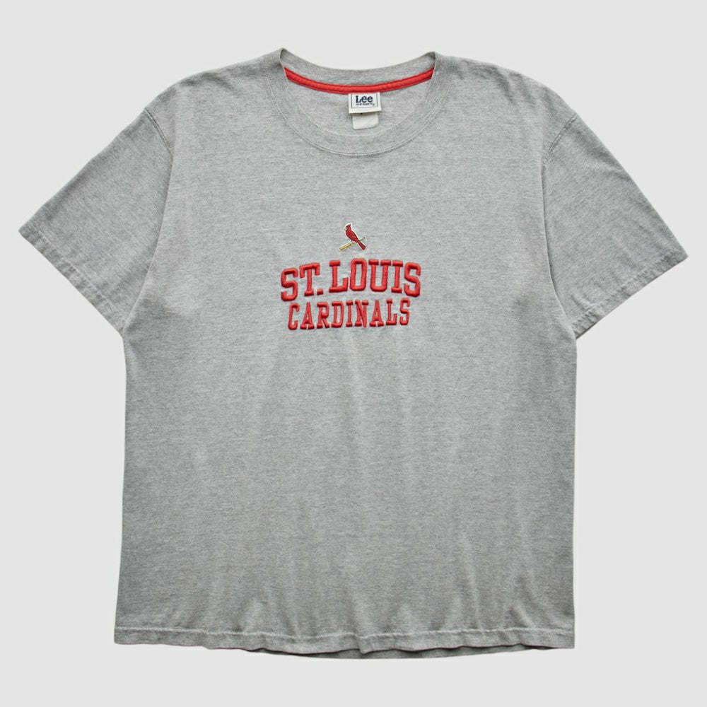 Gray St. Louis Cardinals Lee Apparel 2000s T-Shirt