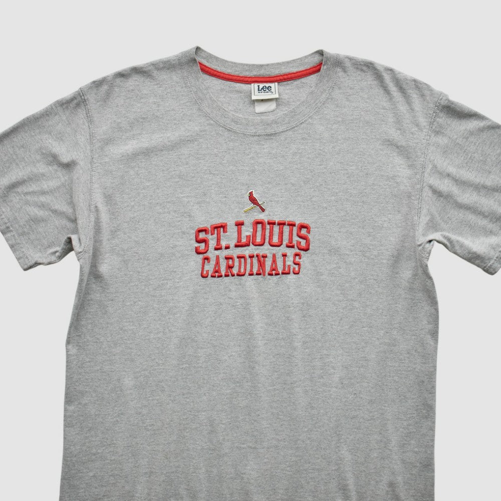 Gray St. Louis Cardinals Lee Apparel 2000s T-Shirt