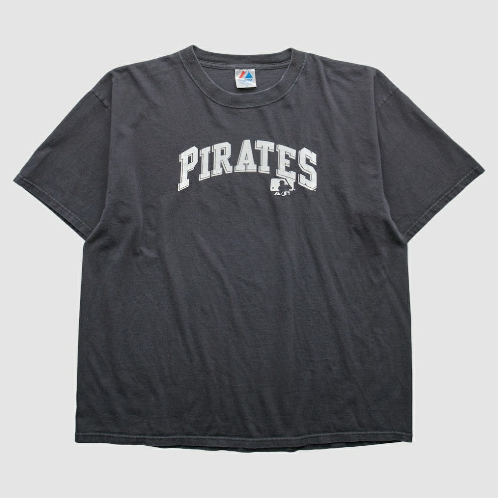 Gray Pittsburgh Pirates Majestic 2000s T-Shirt