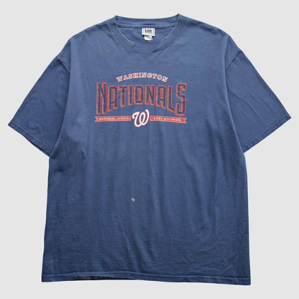 Blue Washington Nationals Lee Apparel 2000s T-Shirt