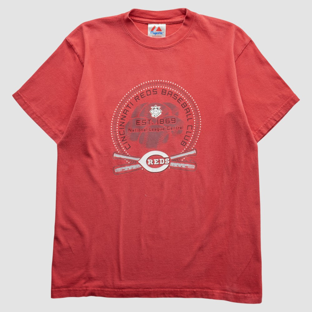 Red Cincinnati Reds Majestic 2000s T-Shirt