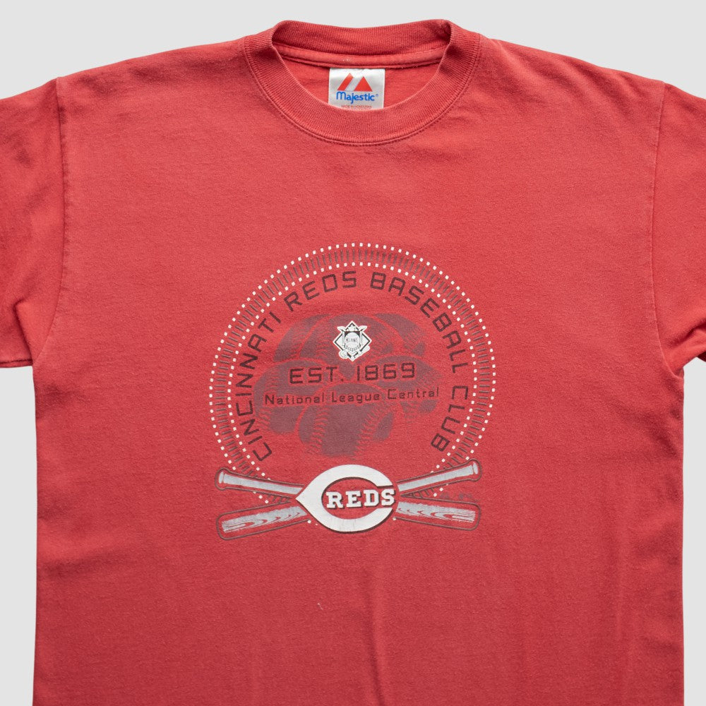 Red Cincinnati Reds Majestic 2000s T-Shirt