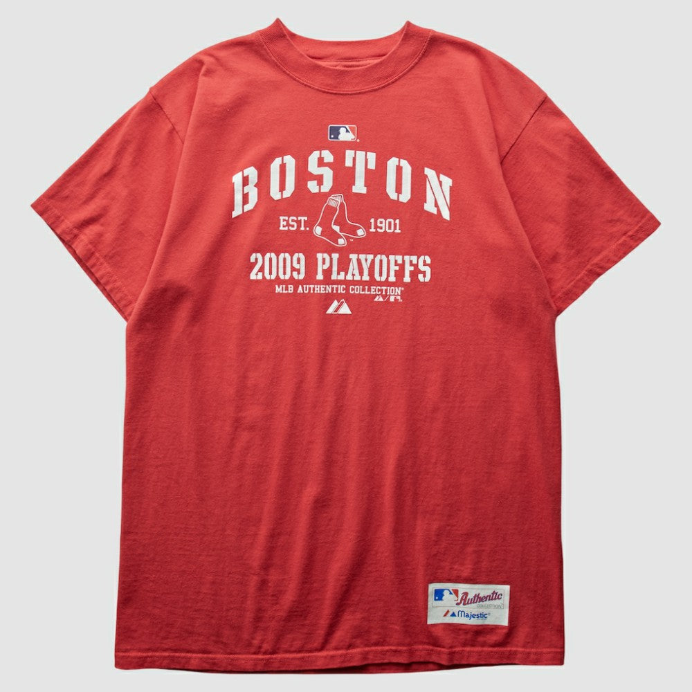 Red Boston Red Sox Majestic 2000s T-Shirt