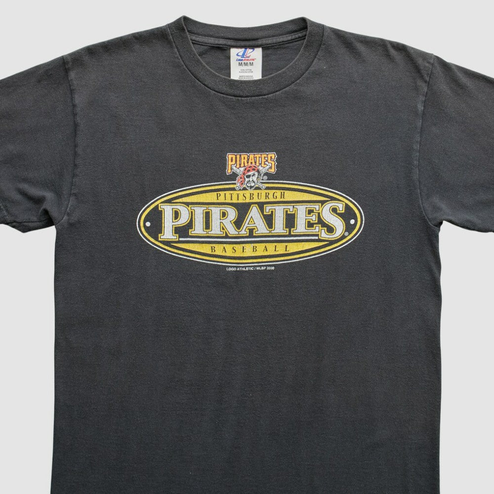 Gray Pittsburgh Pirates Logo Athletic 2000 T-Shirt