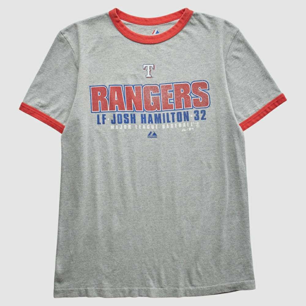 Heather Gray Texas Rangers Majestic 2010 T-Shirt