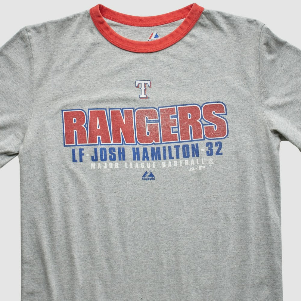 Heather Gray Texas Rangers Majestic 2010 T-Shirt