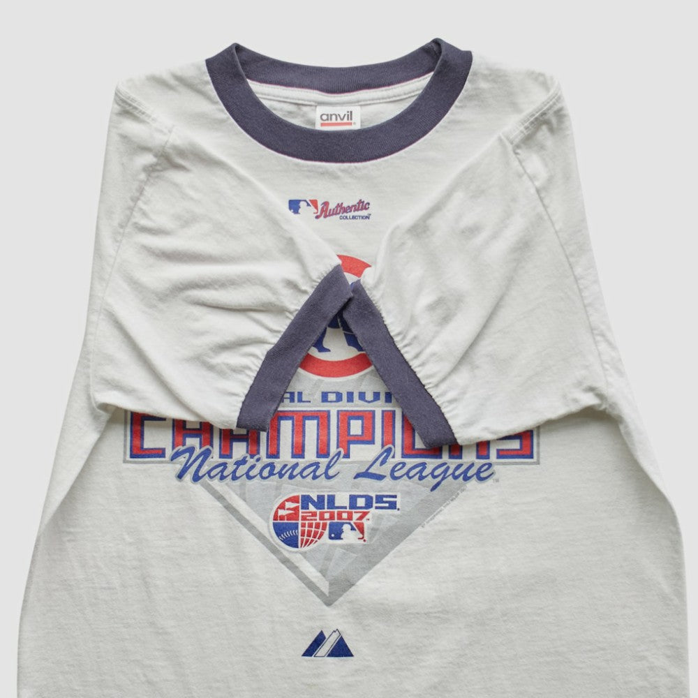 White Chicago Cubs Majestic 2007 T-Shirt