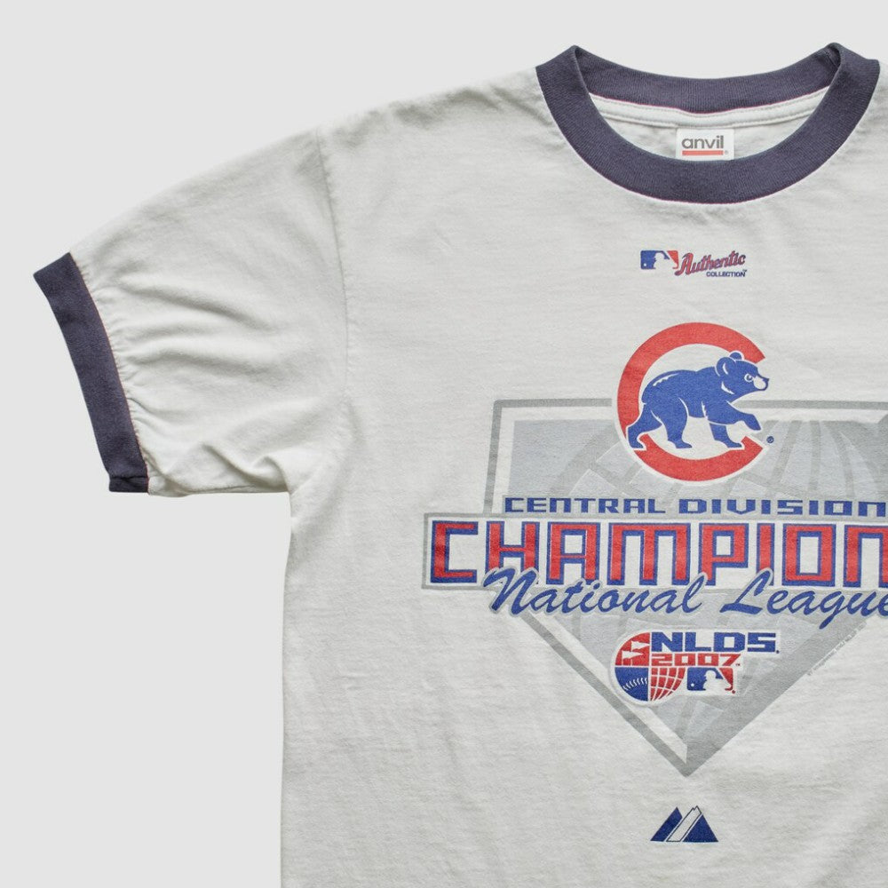 White Chicago Cubs Majestic 2007 T-Shirt