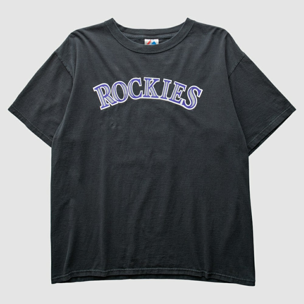 Black Colorado Rockies Majestic 2000s T-Shirt