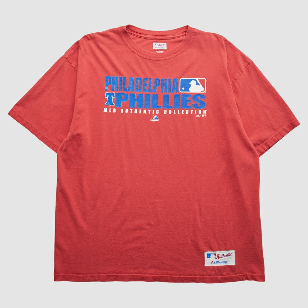Red Philadelphia Phillies Majestic 2000s T-Shirt