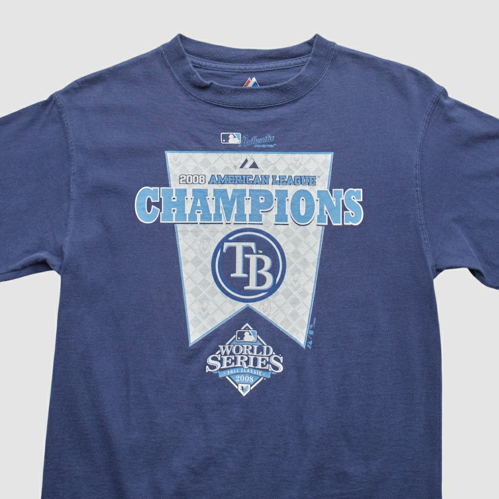 Blue Tampa Bay Rays Majestic 2008 T-Shirt