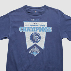Blue Tampa Bay Rays Majestic 2008 T-Shirt