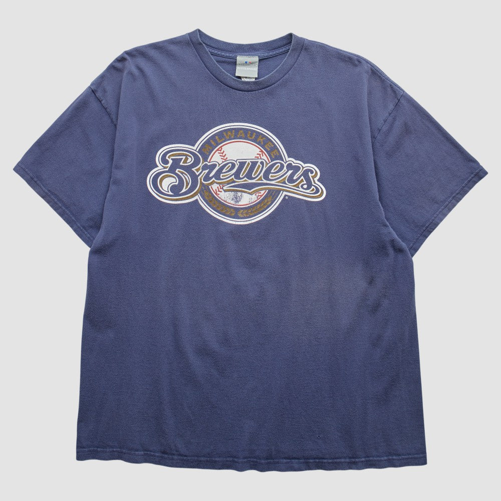 Navy Milwaukee Brewers 2000s T-Shirt
