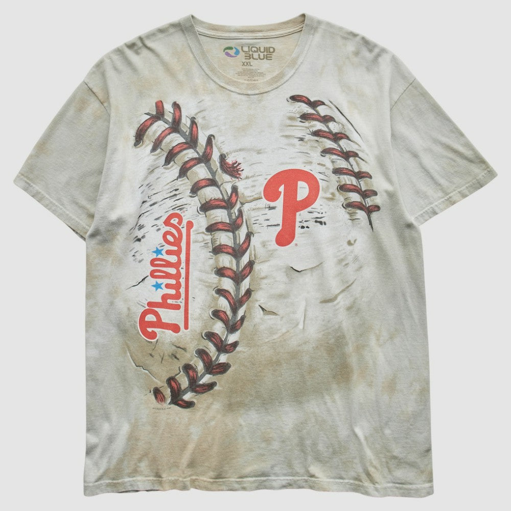 Beige Philadelphia Phillies Liquid Blue 2014 T-Shirt