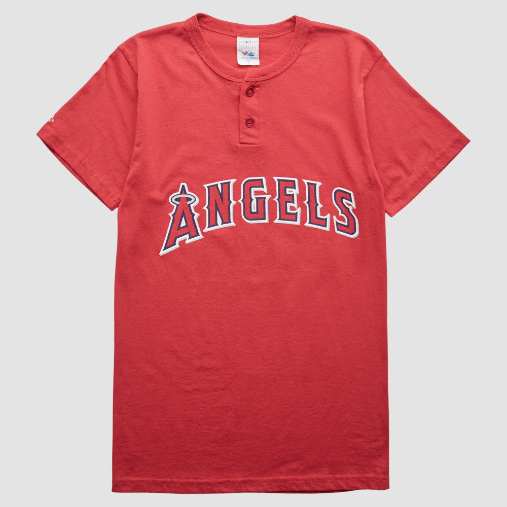 Red Los Angeles Angels Majestic 90s T-Shirt