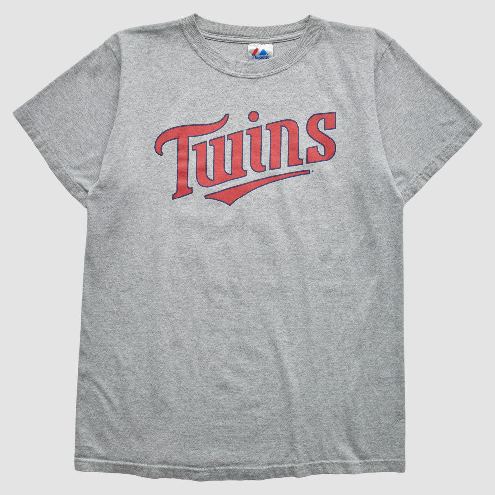Gray Minnesota Twins Majestic 2000s T-Shirt