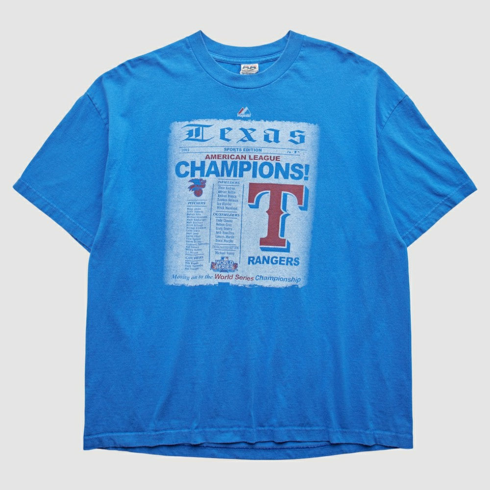 Blue Texas Rangers Majestic 2011 T-Shirt