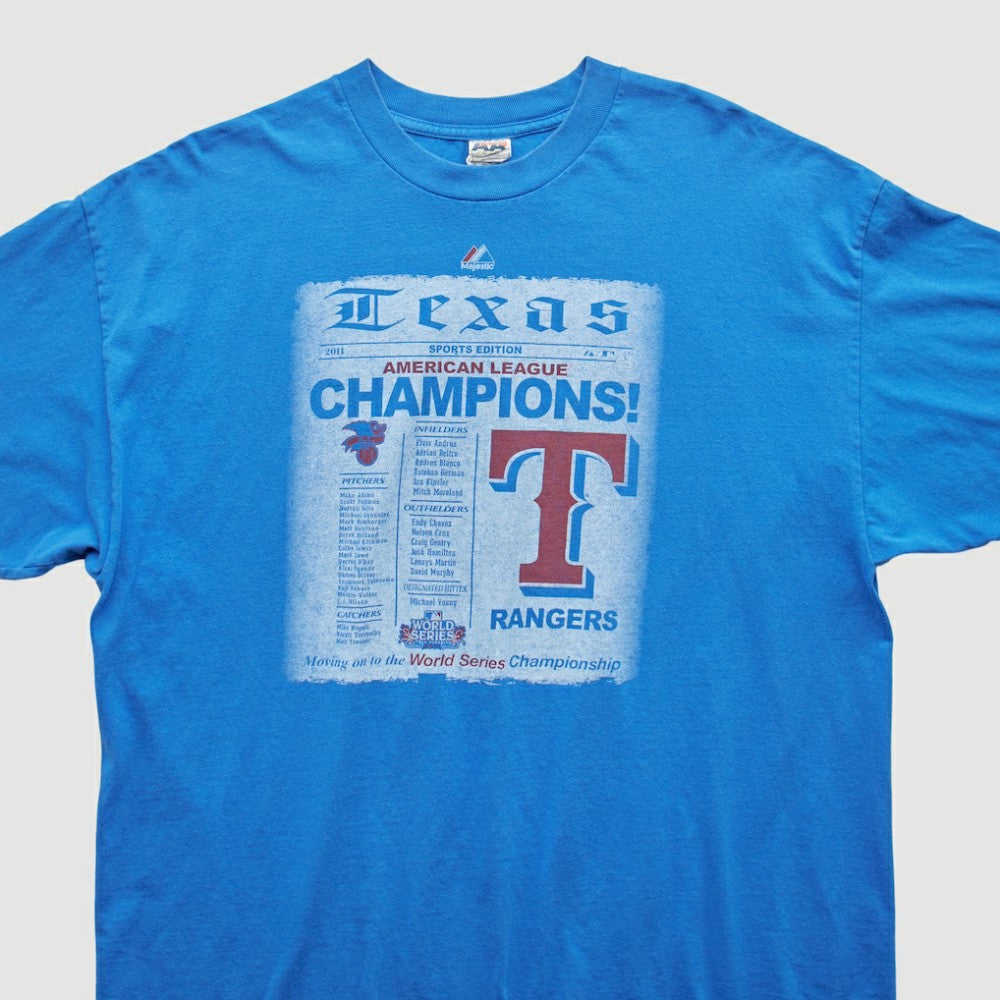 Blue Texas Rangers Majestic 2011 T-Shirt