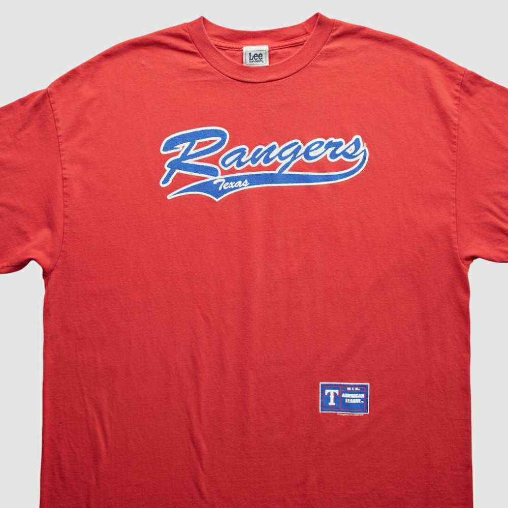 Red Texas Rangers Lee Apparel 2000s T-Shirt