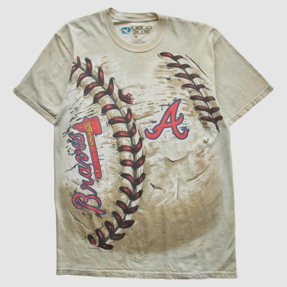 Beige Atlanta Braves Liquid Blue 2014 T-Shirt