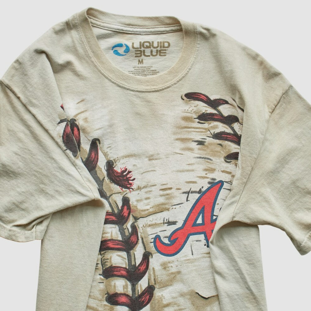 Beige Atlanta Braves Liquid Blue 2014 T-Shirt