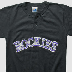 Black Colorado Rockies Majestic 2000s T-Shirt