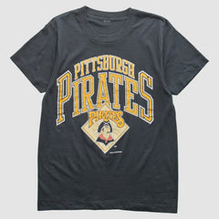 Black Pittsburgh Pirates Logo 7 1989 T-Shirt