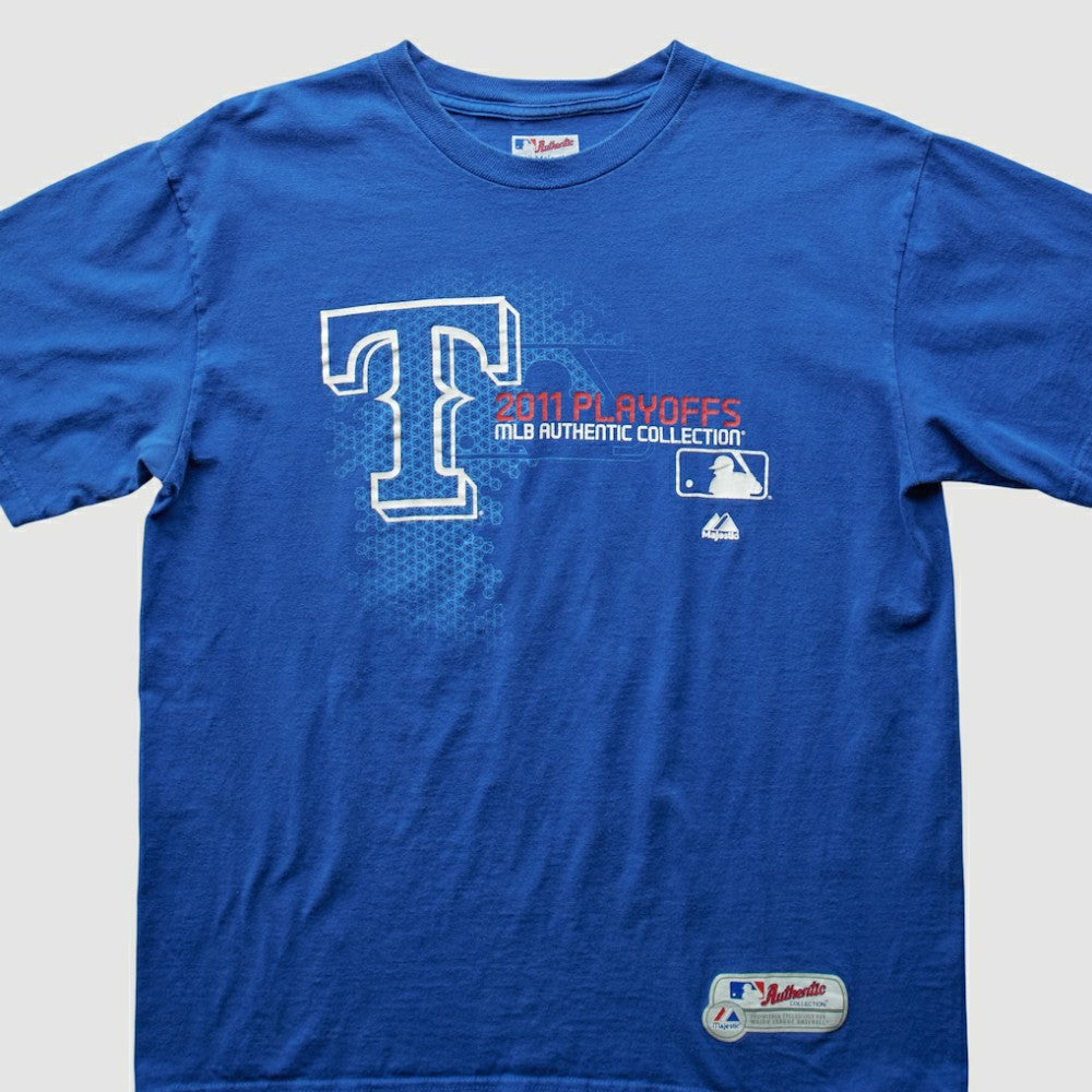 Blue Texas Rangers Majestic 2011 T-Shirt