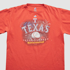 Red Texas Rangers Majestic 2011 T-Shirt