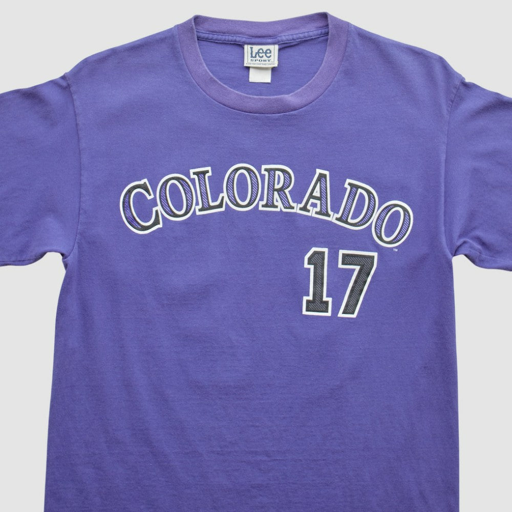 Purple Colorado Rockies Lee Apparel 2002 T-Shirt