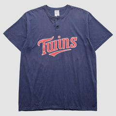 Navy Minnesota Twins Majestic 2000s T-Shirt