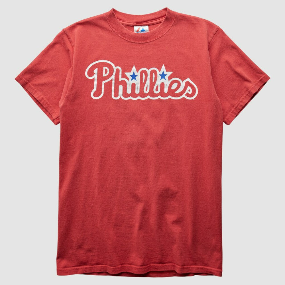Red Philadelphia Phillies Majestic 2000s T-Shirt
