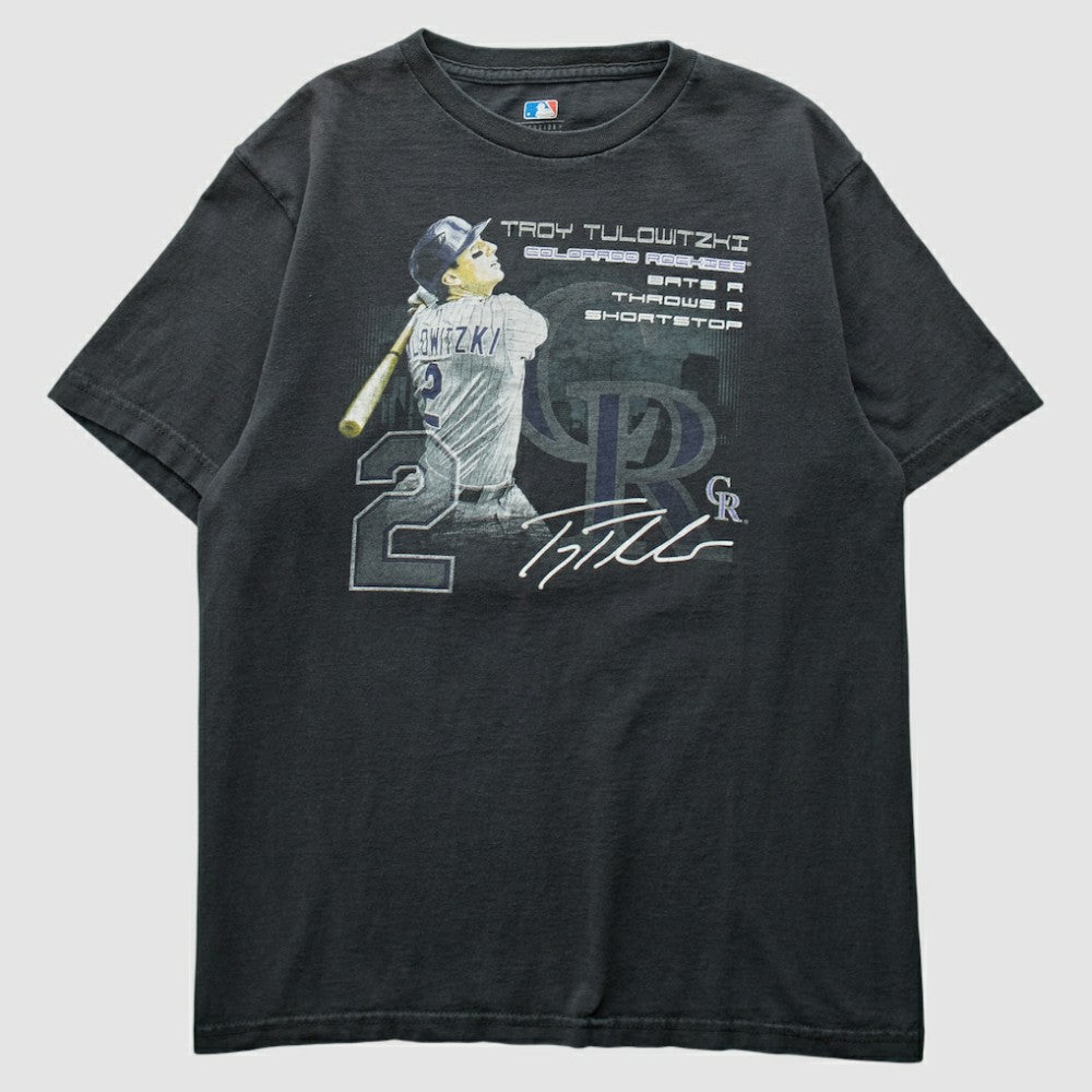 Black Colorado Rockies 2010s T-Shirt