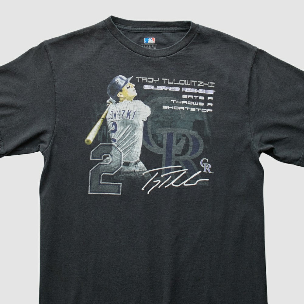 Black Colorado Rockies 2010s T-Shirt