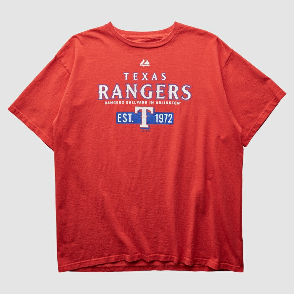 Red Texas Rangers Majestic 2000s T-Shirt