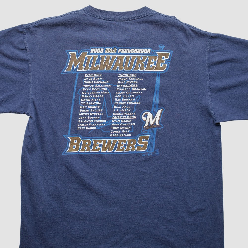 Navy Milwaukee Brewers 2008 T-Shirt