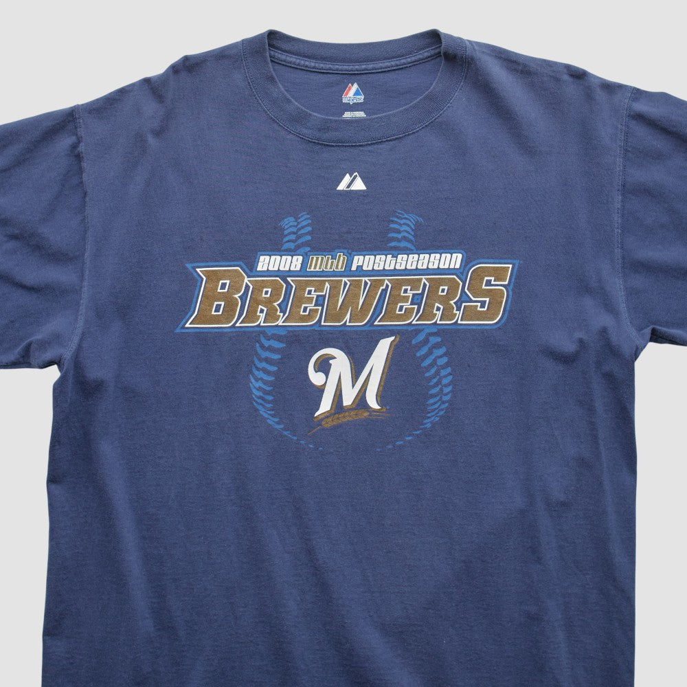 Navy Milwaukee Brewers 2008 T-Shirt