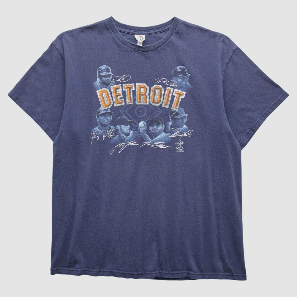 Navy Detroit Tigers 2000s T-Shirt
