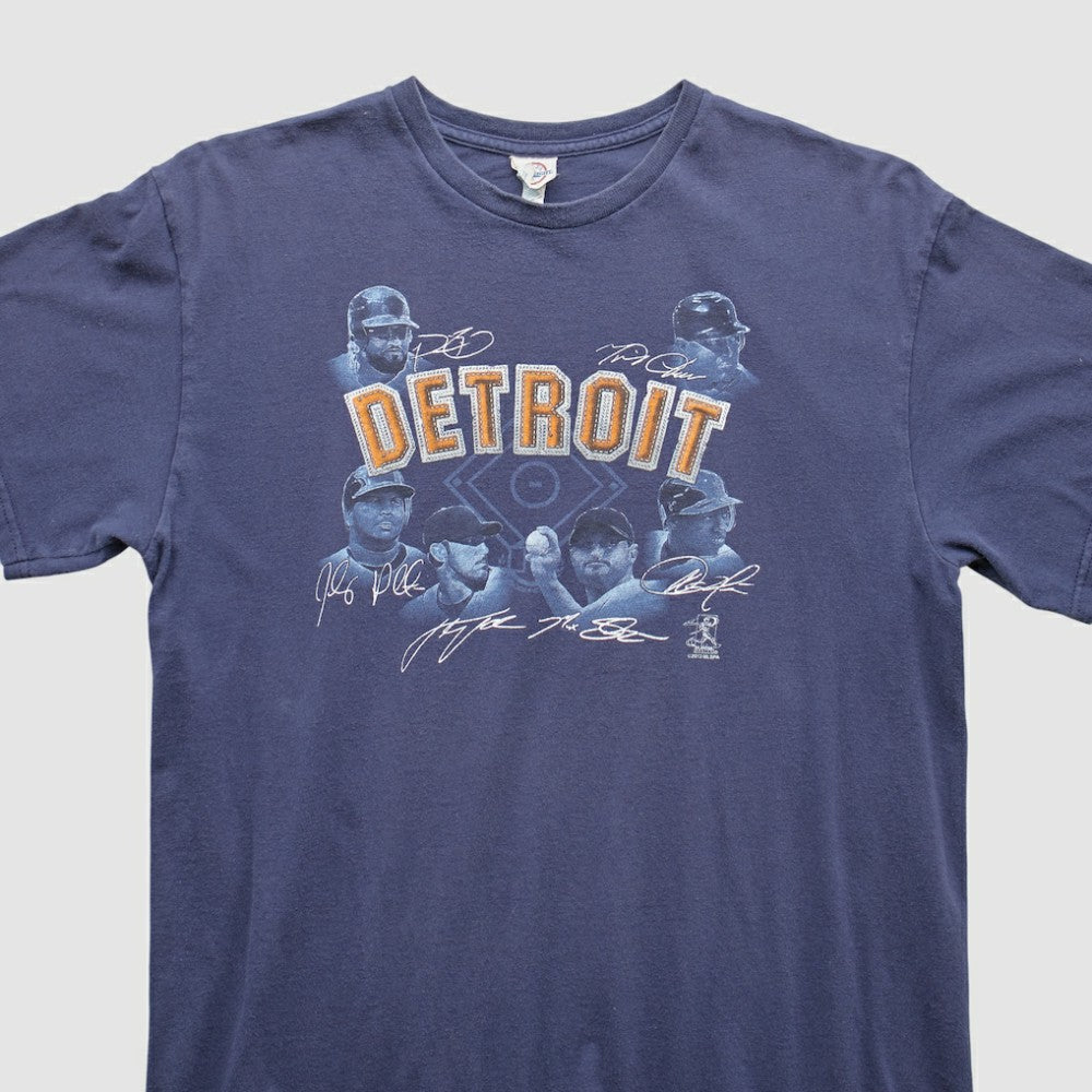 Navy Detroit Tigers 2000s T-Shirt
