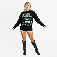 Gameday Couture Women's Oversized Everyday Star Long Sleeve T-Shirt - Jacksonville Jaguars T-shirts