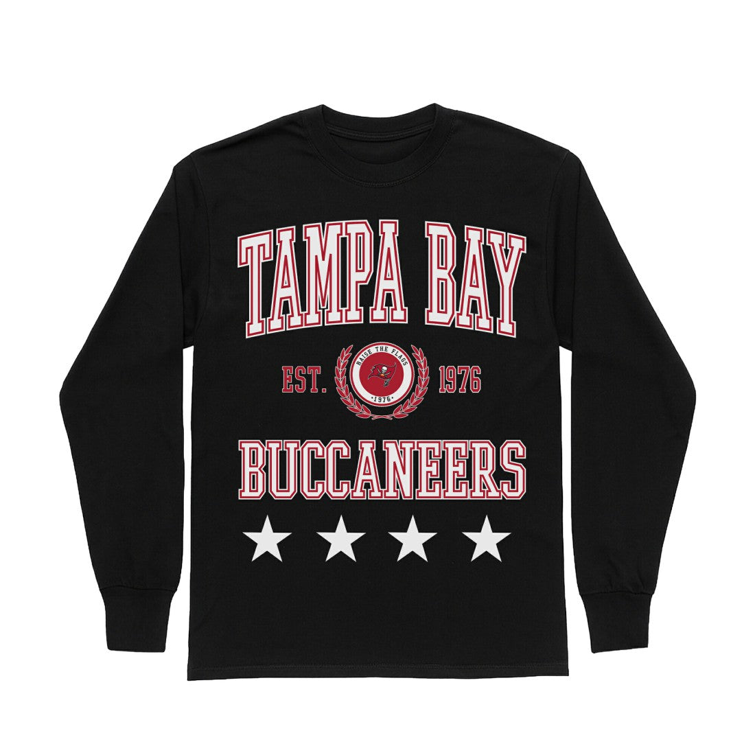 Gameday Couture Women's Oversized Everyday Star Long Sleeve T-Shirt - Tampa Bay Buccaneers T-shirts