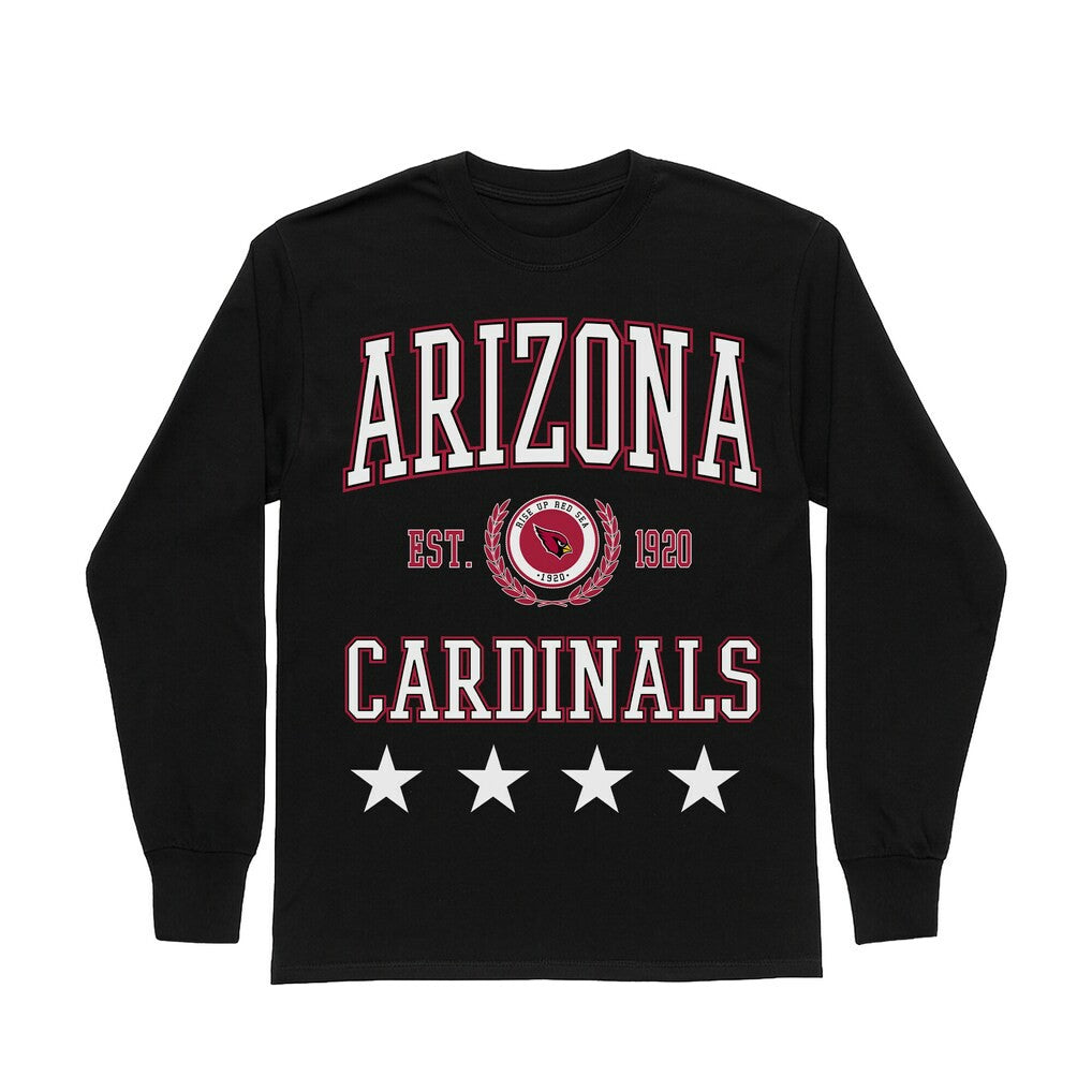 Gameday Couture Women's Oversized Everyday Star Long Sleeve T-Shirt - Arizona Cardinals T-shirts