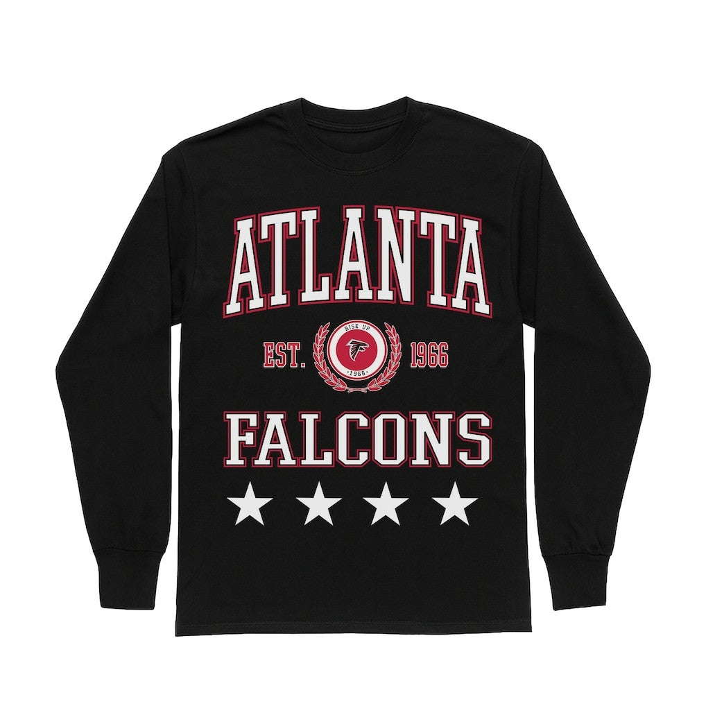 Gameday Couture Women's Oversized Everyday Star Long Sleeve T-Shirt - Atlanta Falcons T-shirts